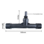 Applicatore di fertilizzante Venturi Kit di fertilizzante e cannuccia da 1 pollice con getto connettore da 1 pollice, with 1 Inch Connector Jet