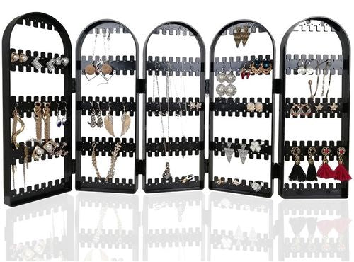 Espositore a fisarmonica per orecchini 5 ante 300 posti
