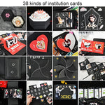 Confezione regalo rimbalzante con esplosione a sorpresa per album fotografico fatto a mano a forma di cuore, DIY Album
