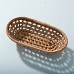GP36 Cestino porta asciugamani piccolo in rattan intrecciato, Towel Holder Basket
