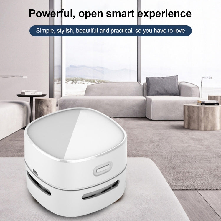 Mini aspirapolvere da tavolo wireless portatile stile batteria con copertina rigida da 3 W, Hardcover Battery Style