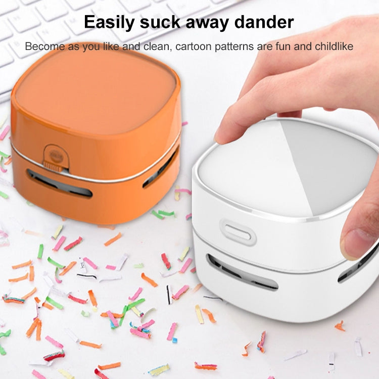 Mini aspirapolvere da tavolo wireless portatile stile batteria con copertina rigida da 3 W, Hardcover Battery Style