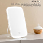 Specchio per trucco originale Xiaomi Youpin Jordan&Judy con lampada da tavolo per specchio da toeletta pieghevole portatile a luce LED