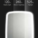 Specchio per trucco originale Xiaomi Youpin Jordan&Judy con lampada da tavolo per specchio da toeletta pieghevole portatile a luce LED