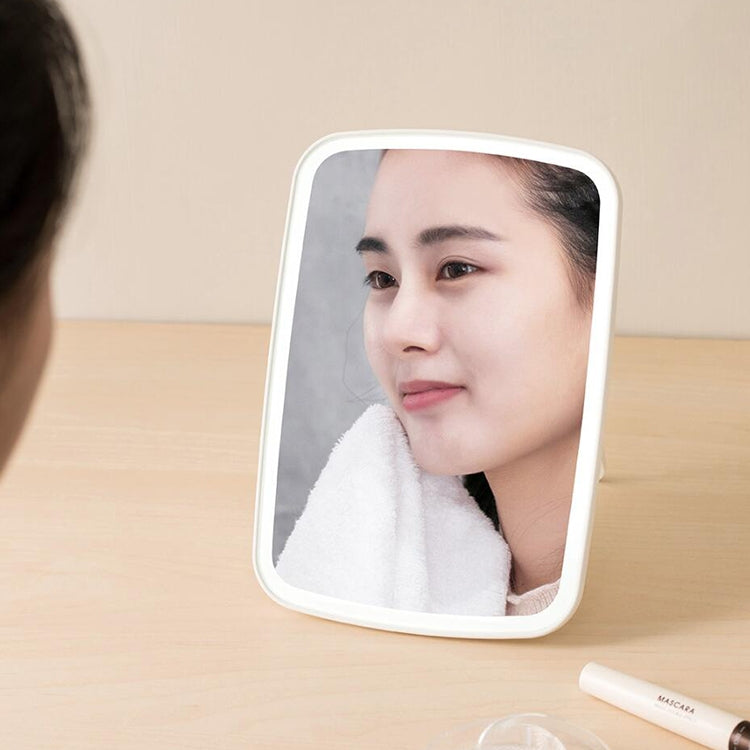 Specchio per trucco originale Xiaomi Youpin Jordan&Judy con lampada da tavolo per specchio da toeletta pieghevole portatile a luce LED