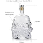 Bottiglia di vetro Decanter per vino Decanter Boccale di vodka in cristallo trasparente Regalo, capacità: 650 ml, Glass Bottle