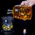 Bottiglia di vetro Decanter per vino Decanter Boccale di vodka in cristallo trasparente Regalo, capacità: 650 ml, Glass Bottle
