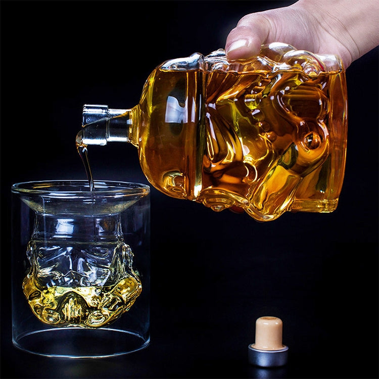 Bottiglia di vetro Decanter per vino Decanter Boccale di vodka in cristallo trasparente Regalo, capacità: 650 ml, Glass Bottle