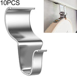 Gancio da parete nascosto in acciaio inossidabile da 10 pezzi Appendiabiti creativo non perforato, Non Perforated Hanger
