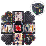 Creativo fai da te album fotografico fatto a mano libro commemorativo confezione regalo esplosione a sorpresa, versione finita + PVC, Handmade Photo Album