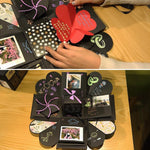 Creativo fai da te album fotografico fatto a mano libro commemorativo confezione regalo esplosione a sorpresa, versione finita + PVC, Handmade Photo Album