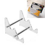 YX003-2 Supporto per tastiera staccabile in acrilico trasparente a doppio strato, YX003-2