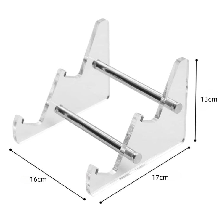 YX003-2 Supporto per tastiera staccabile in acrilico trasparente a doppio strato, YX003-2