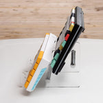 YX003-2 Supporto per tastiera staccabile in acrilico trasparente a doppio strato, YX003-2