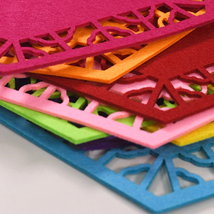 Materiali decorativi per tappetino per sfondo in tessuto non tessuto spesso colorato stereo per la scuola, dimensioni: 23,5x36 cm