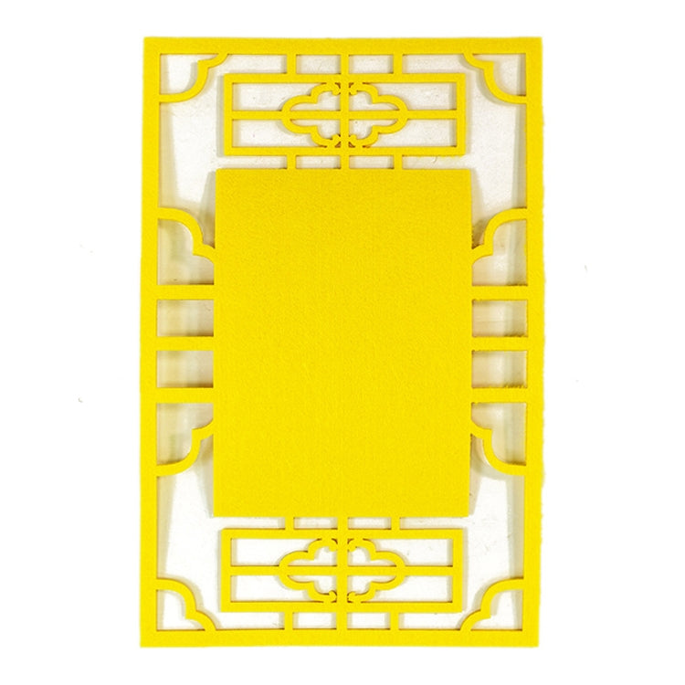 Materiali decorativi per tappetino per sfondo in tessuto non tessuto spesso colorato stereo per la scuola, dimensioni: 23,5x36 cm