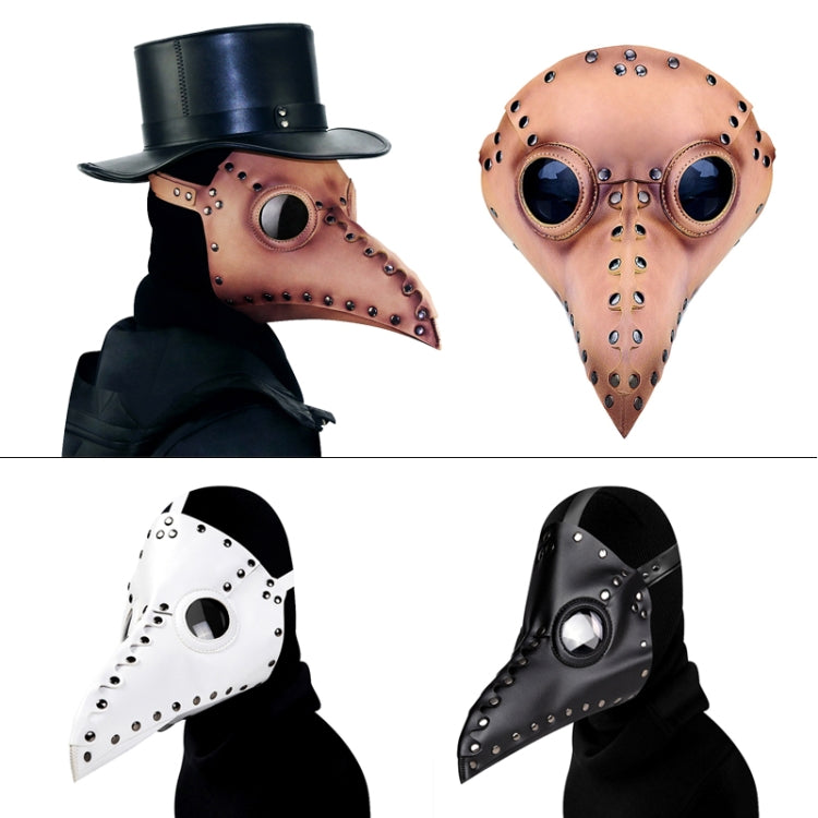 HG65005 Halloween Dress Up Props Rivetti Maschera a forma di becco, Rivets Black, Rivets White, Rivets Brown