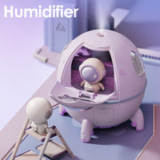 Lampada per atmosfera umidificatore da tavolo USB con sonda lunare, Desktop Humidifier