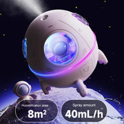 Lampada per atmosfera umidificatore da tavolo USB con sonda lunare, Desktop Humidifier