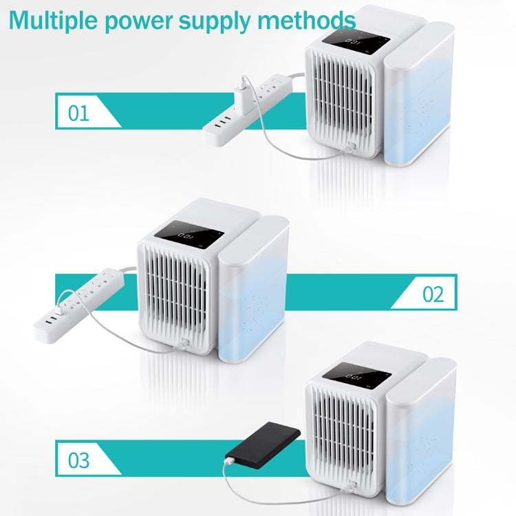 Ordinary Version 3 in 1 Refrigeration + Humidification + Purification Air Cooler Desktop Cooling Fan, Ordinary Version