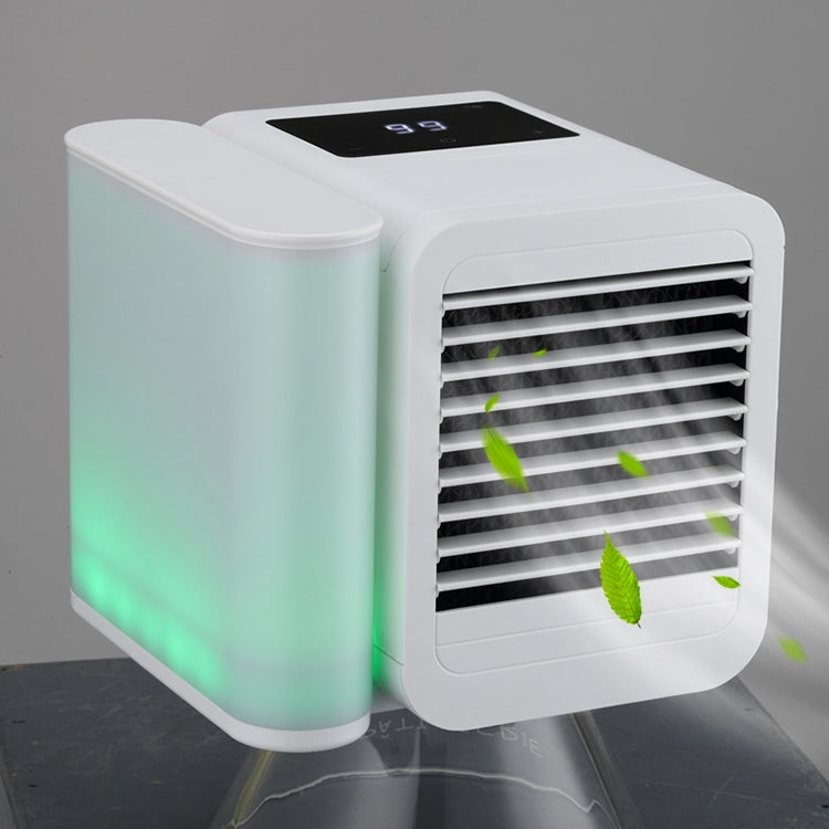 3 in 1 Desktop Cooling Fan Refrigeration + Humidification + Purification Air Cooler with Colorful Light, with Colorful Light