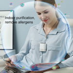 HE-K001 Appeso Al Collo Negativo USB Ricaricabile Agli Ioni Purificatore D'aria Portatile Per La Casa di Rimozione di Formaldeide Purificatore Portatile