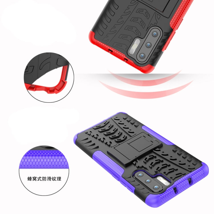 Custodia antiurto TPU+PC con supporto per Huawei P30 Pro