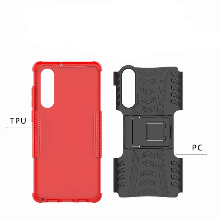 Custodia antiurto TPU+PC con supporto per Huawei P30