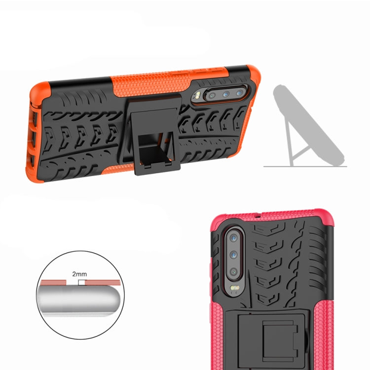 Custodia antiurto TPU+PC con supporto per Huawei P30