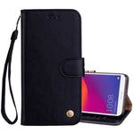 Custodia portafoglio in pelle per Huawei Honor 7C e Y7 2018
