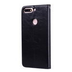 Custodia portafoglio in pelle per Huawei Honor 7C e Y7 2018