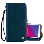 Custodia portafoglio in pelle per Huawei Honor 7C e Y7 2018
