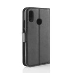 Custodia in pelle con chiusura orizzontale Litchi Texture per Huawei P30 Lite, con portafoglio, supporto e slot per carte, For Huawei P30 Lite