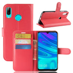 Custodia in pelle con chiusura orizzontale Litchi Texture per Huawei P30 Lite, con portafoglio, supporto e slot per carte, For Huawei P30 Lite