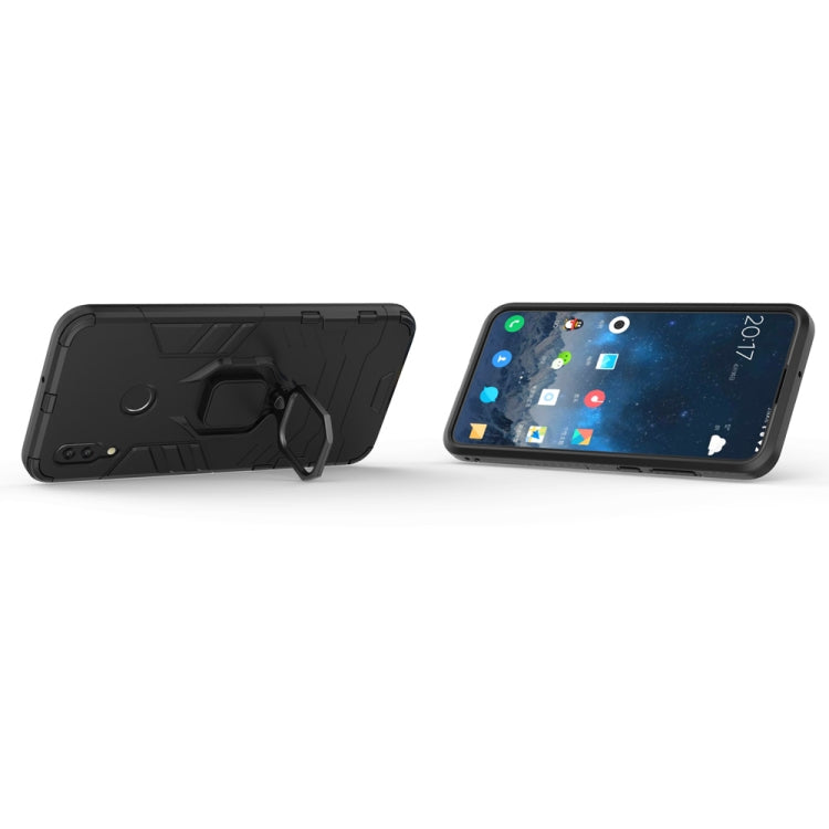 Custodia protettiva antiurto PC + TPU per Huawei P Smart (2019), con supporto ad anello magnetico, For Huawei P Smart (2019)