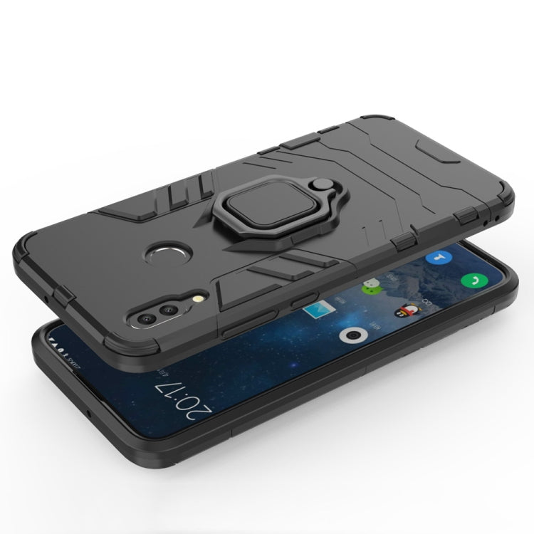 Custodia protettiva antiurto PC + TPU per Huawei P Smart (2019), con supporto ad anello magnetico, For Huawei P Smart (2019)