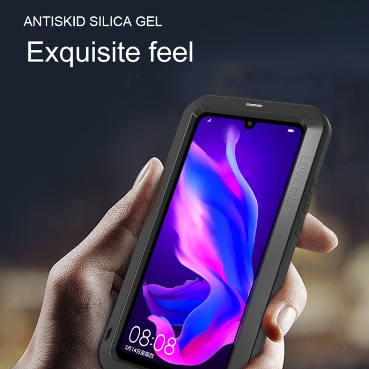 LOVE MEI Custodia combinata potente antipolvere, antiurto, antispruzzo, metallo + silicone per Huawei P30 Lite, Huawei P30 Lite