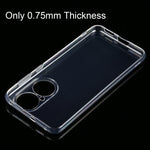 Per Huawei P50 Custodia protettiva morbida in TPU trasparente ultrasottile da 0,75 mm, For Huawei P50