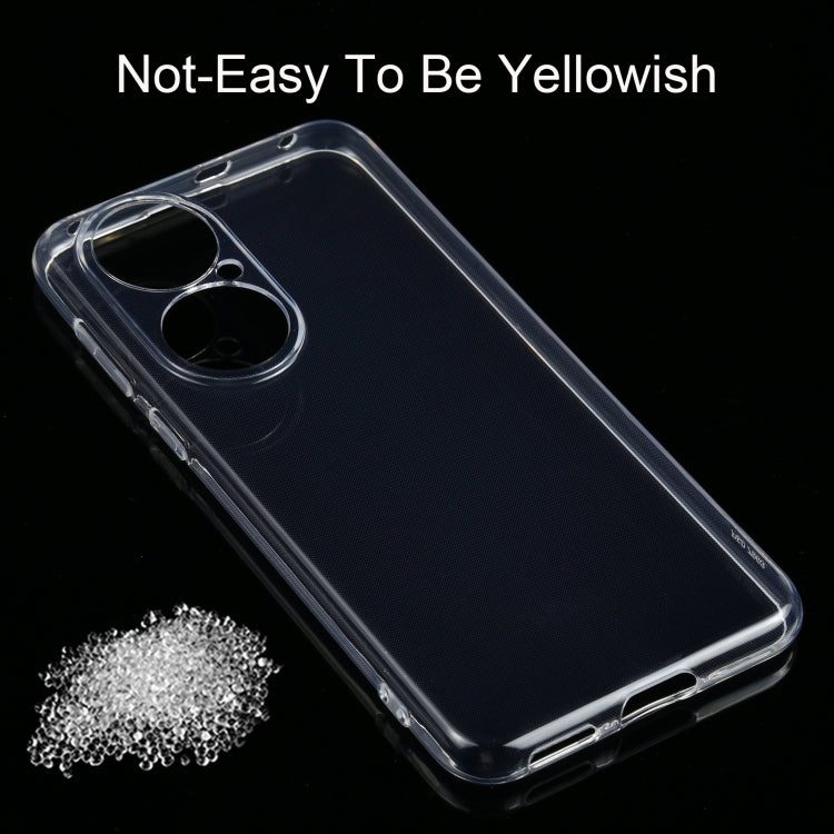 Per Huawei P50 Custodia protettiva morbida in TPU trasparente ultrasottile da 0,75 mm, For Huawei P50