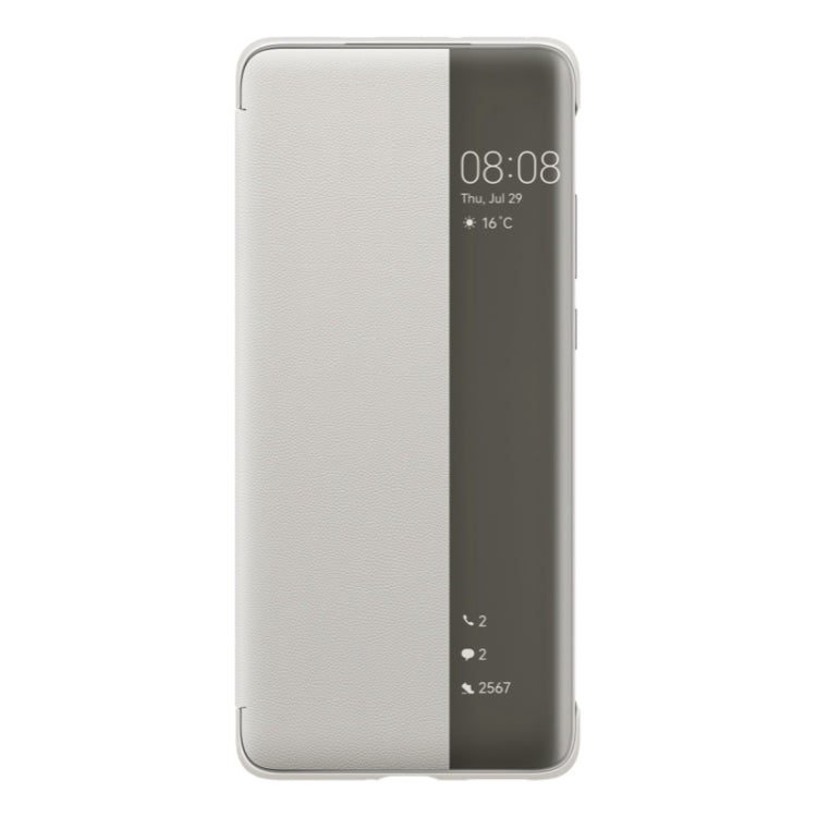 Custodia flip in pelle per Huawei P50 Pro con finestra