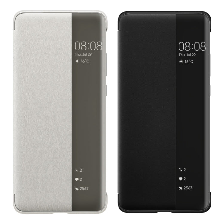 Custodia flip in pelle per Huawei P50 Pro con finestra