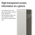 Custodia flip in pelle per Huawei P50 Pro con finestra