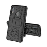 Custodia antiurto in TPU+PC con texture pneumatici per Huawei Honor 10 Lite / P Smart (2019), con supporto, For Honor 10 Lite