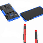 Custodia antiurto in TPU+PC con texture pneumatici per Huawei Honor 10 Lite / P Smart (2019), con supporto, For Honor 10 Lite