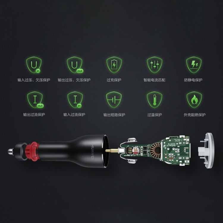 Caricabatteria da auto USB originale Huawei CP37 versione Super Charge (max 40 W), CP37