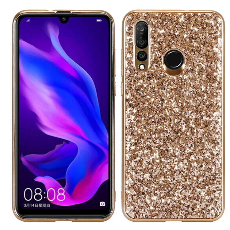 Custodia in TPU antiurto con polvere glitterata per Huawei nova 4, For Huawei nova 4
