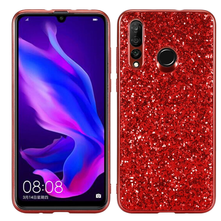 Custodia in TPU antiurto con polvere glitterata per Huawei nova 4, For Huawei nova 4