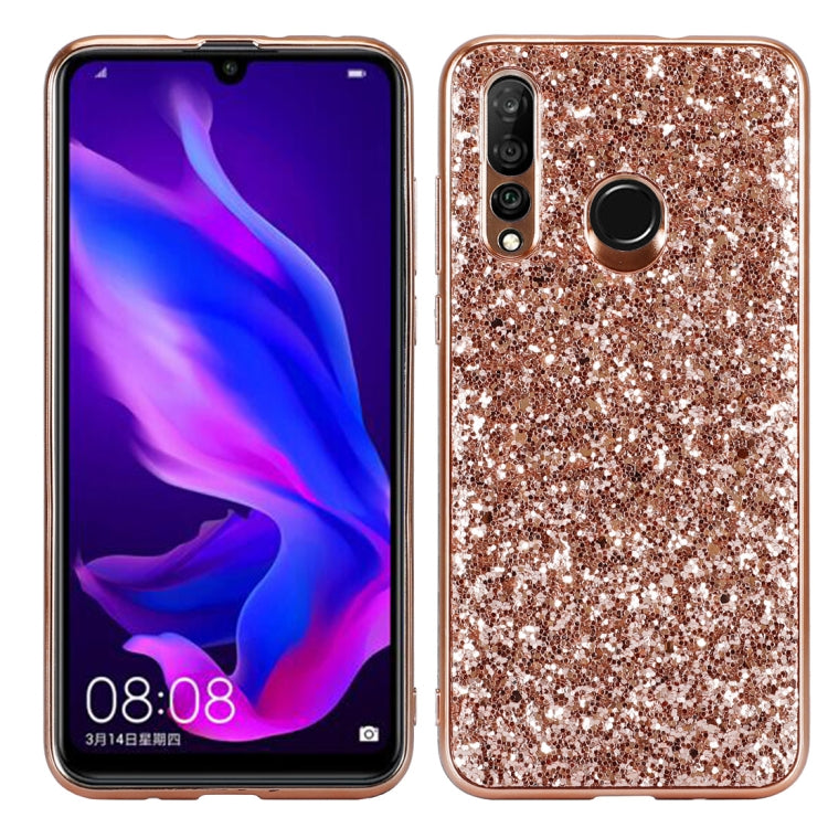 Custodia in TPU antiurto con polvere glitterata per Huawei nova 4, For Huawei nova 4