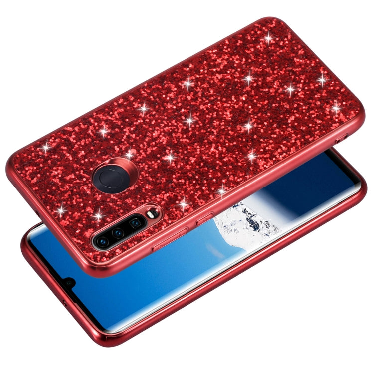 Custodia in TPU antiurto con polvere glitterata per Huawei P30 Lite / nova 4e, For Huawei P30 Lite / nova 4e
