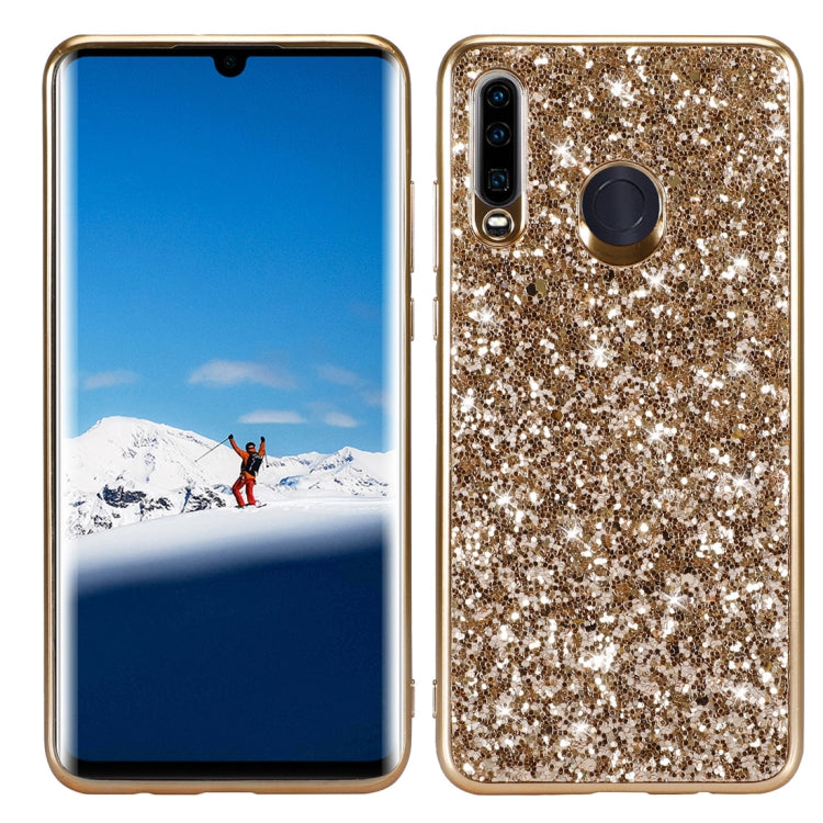 Custodia in TPU antiurto con polvere glitterata per Huawei P30 Lite / nova 4e, For Huawei P30 Lite / nova 4e